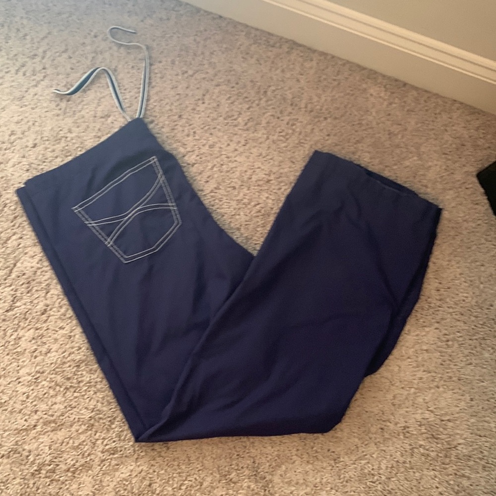 Small Navy, Blue Sky Scrub Pants